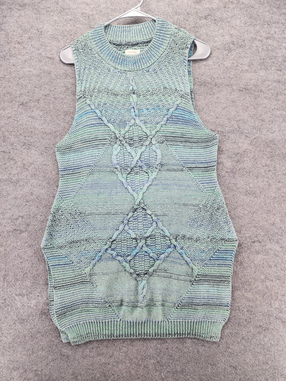 Pilcro Anthropologie Dress Womens Large Sleeveless Blue Sweater Italy